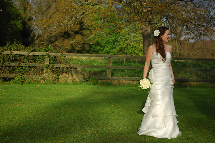 Bridal Portrait in the grounds of Leixlip Manor