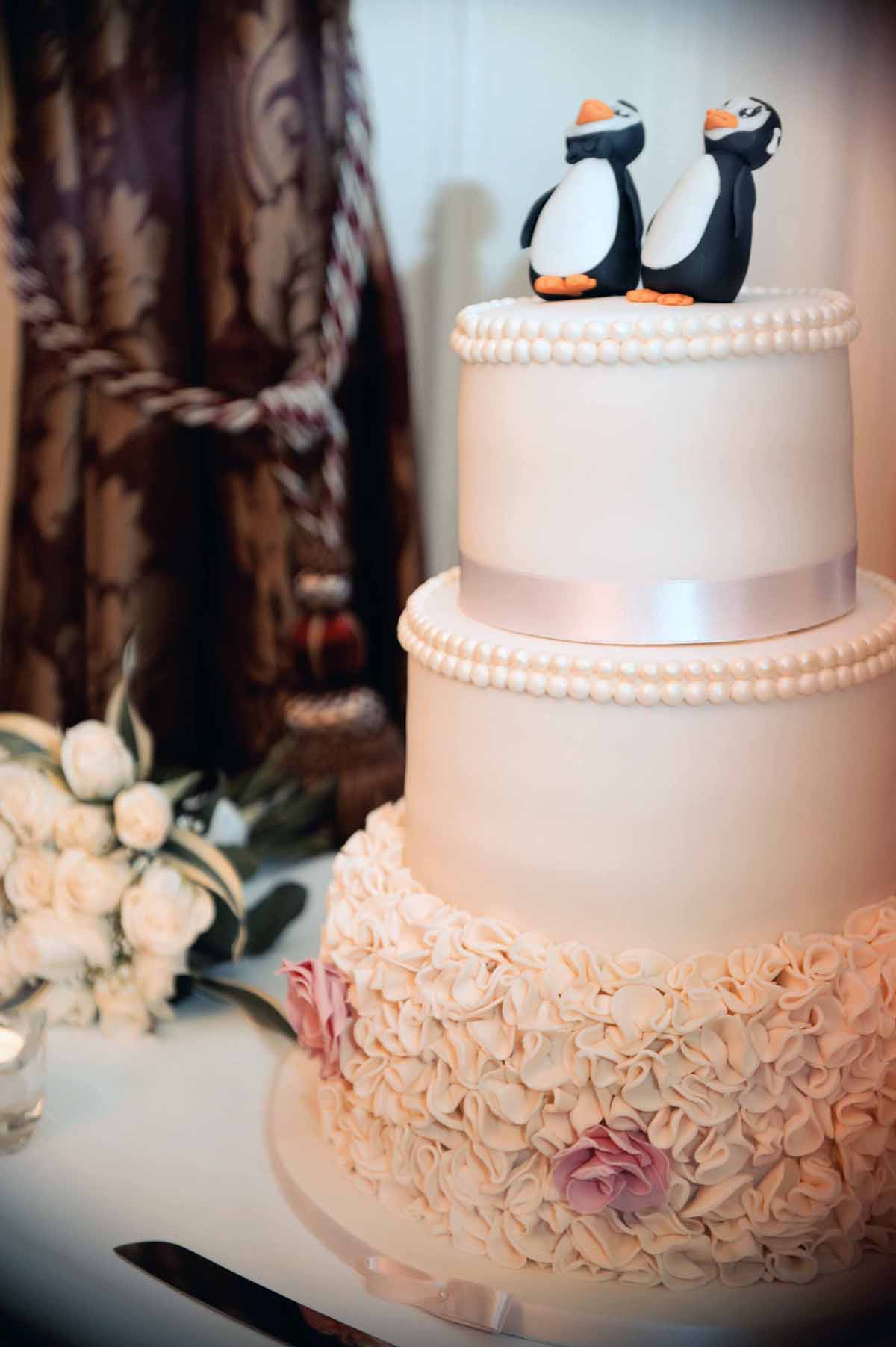 Wedding Cake at Finnstown House Hotel Wedding Reception