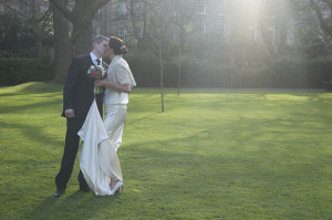 Wedding photograph in St. Stephen's Green