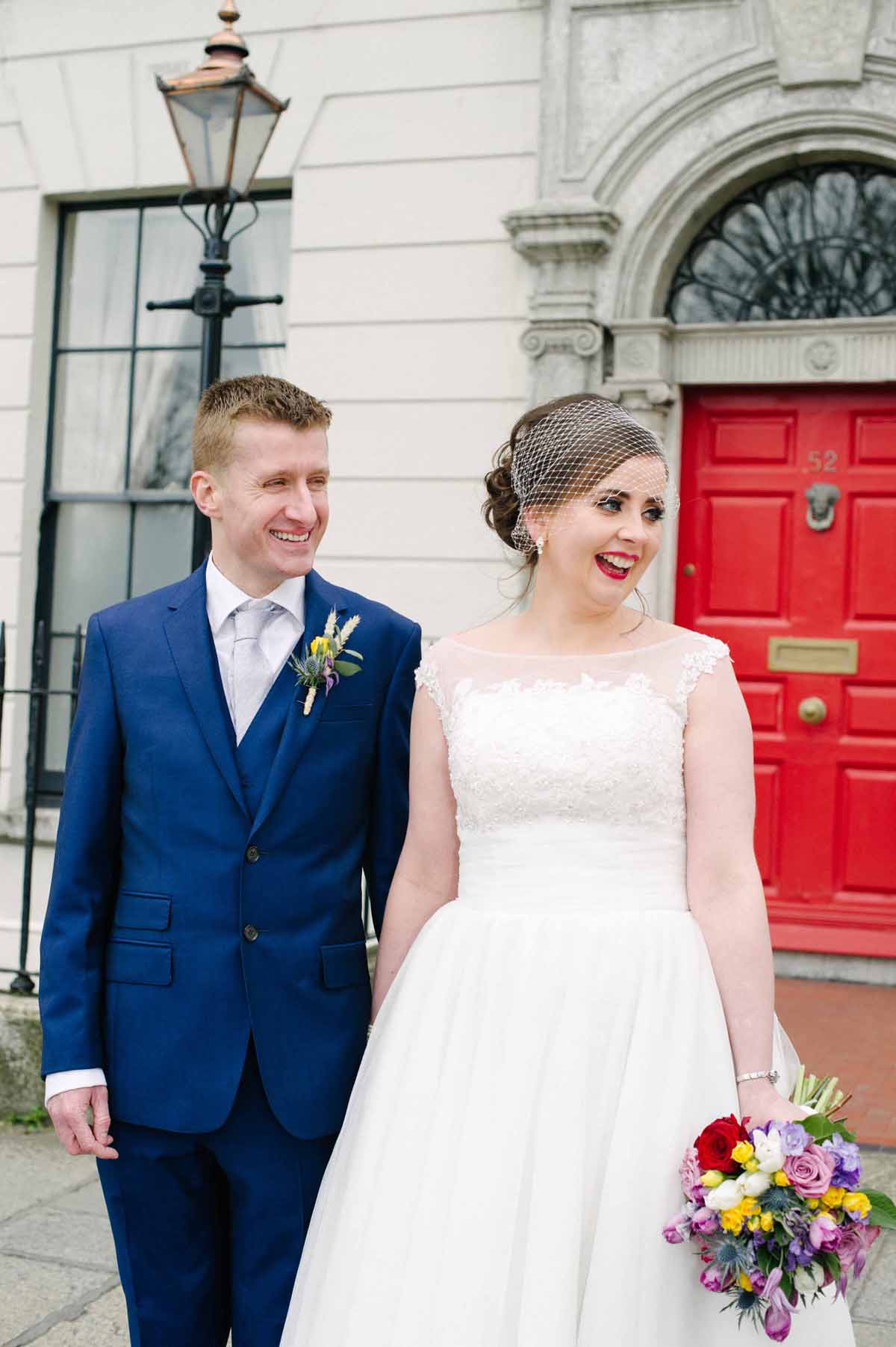 Registry Office Wedding Picture in Dublin City centre