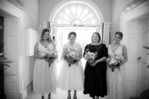 The bride and her bridal party in a City Assembly House Wedding Picture